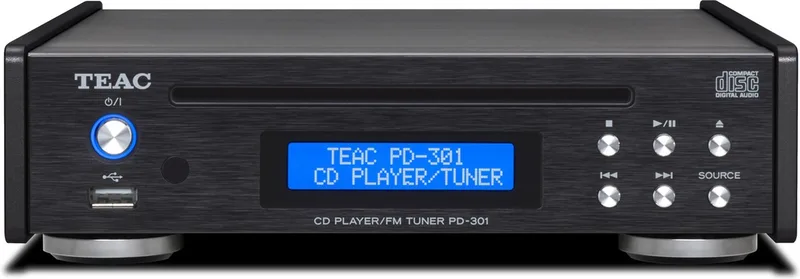 PD-301 Tuner/CD-speler van TEAC in Zwart – productfoto