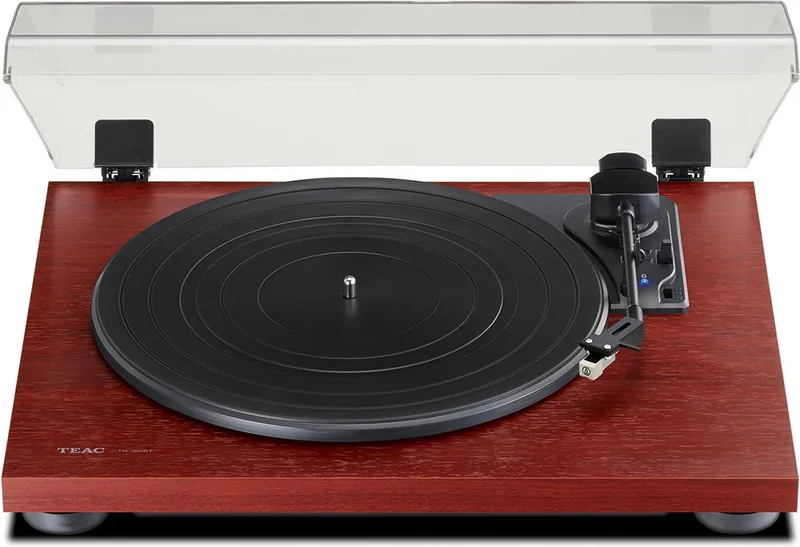 TN-180BT-A3/CH - Bluetooth-platenspeler met Audio-Technica-cartridge, Cherry by TEAC in Kersenhout – product photo