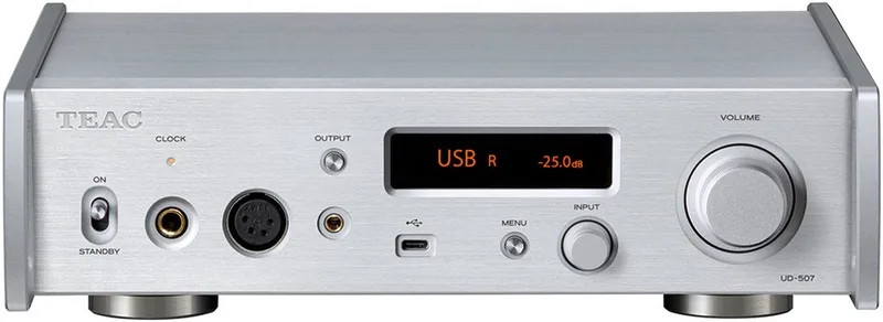 UD-507, USB DAC, pre-amplifier, headp. amp by TEAC in Silver – product photo