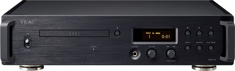 VRDS-701 CD-speler met VRDS-mechanisme by TEAC in Black – product photo
