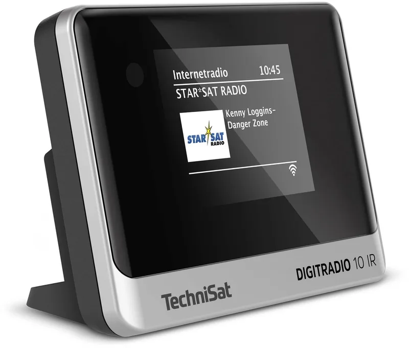 DIGITRADIO 10 IR - DAB+ en internetradio-adapter (WLAN, kleurendisplay, Bluetooth, afstandsbediening, wekker, zonder luidsprekers, ideaal voor het upgraden van bestaande hifi-systemen) van Technisat in Zwart – productfoto