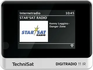 DIGITRADIO 11 IR Internetradio DAB+, VHF (FM), Internet Bluetooth, Internetradio, DAB+, FM, WiFi Incl. afstandsbediening, Wekfunctie by Technisat in Black, Silver – product photo 1 of 2