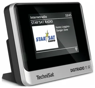 DIGITRADIO 11 IR Internetradio DAB+, VHF (FM), Internet Bluetooth, Internetradio, DAB+, FM, WiFi Incl. afstandsbediening, Wekfunctie by Technisat in Black, Silver – product photo 2 of 2