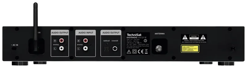 DIGITRADIO 143 CD (V3) - HiFi-tuner, internetradio (DAB+, FM, Wi-Fi audio-streaming functie, Bluetooth, Spotify Connect, CD-speler, app-bediening, afstandsbediening by Technisat in Zwart – met cd-speler – product photo 2 of 2
