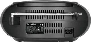 DIGITRADIO 1990 - Stereo-boombox met DAB+/FM-radio en CD-speler (Bluetooth-audiostreaming, hoofdtelefoonaansluiting, USB, AUX in, oplaadfunctie, klok, 2 x 1,5 watt uitgangsvermogen) by Technisat in Black – product photo 2 of 2