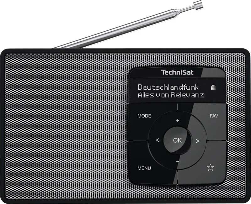 DIGITRADIO 2 Tischradio DAB+, UKW DAB+, UKW, Bluetooth® Weckfunktion Schwarz/Silber by Technisat – product photo 1 of 2