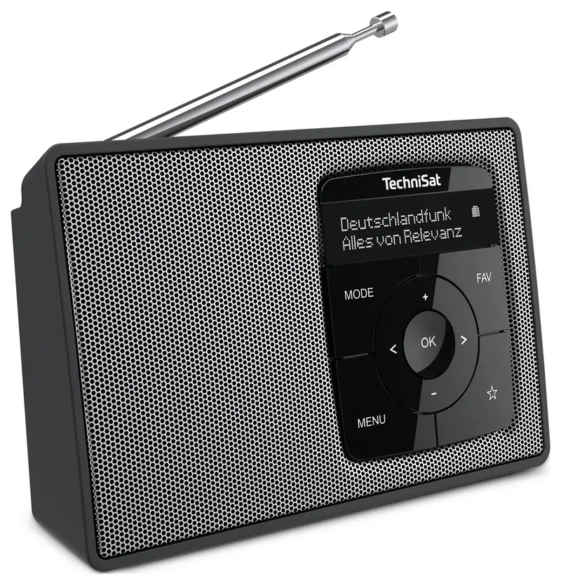 DIGITRADIO 2 Tischradio DAB+, UKW DAB+, UKW, Bluetooth® Weckfunktion Schwarz/Silber by Technisat – product photo 2 of 2