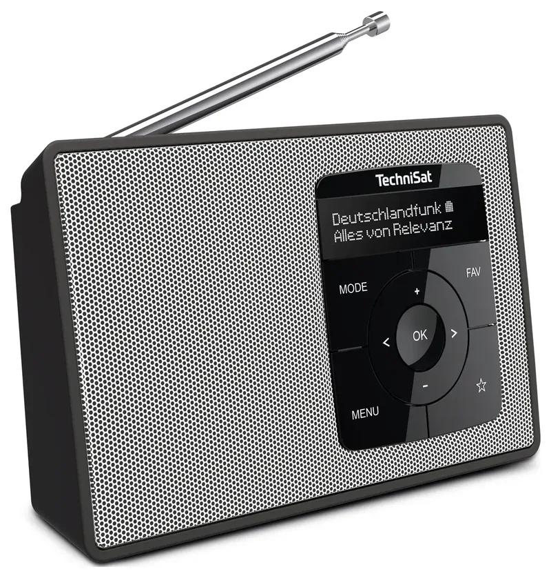 DIGITRADIO 2 Tischradio DAB+, UKW DAB+, UKW, Bluetooth® Weckfunktion Schwarz/Weiß by Technisat – product photo 2 of 2