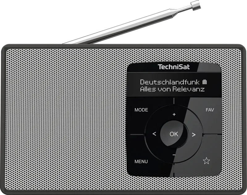 DIGITRADIO 2 Tischradio DAB+, UKW DAB+, UKW, Bluetooth® Weckfunktion Schwarz/Weiß by Technisat – product photo 1 of 2