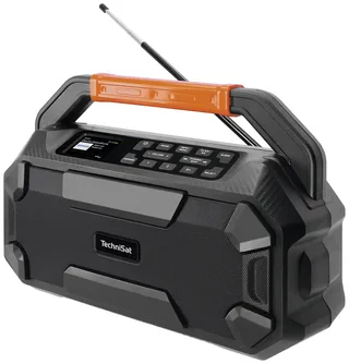 DIGITRADIO 231 OD Baustellenradio DAB, DAB+, UKW AUX, Bluetooth® Weckfunktion, wiederaufladbar Schwarz de Technisat – photo produit 1 sur 2