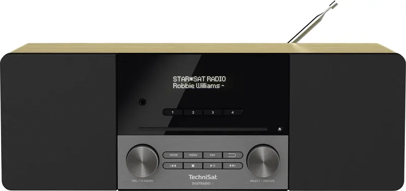 DIGITRADIO 3 Radio DAB+, VHF (FM) CD, USB, Bluetooth Incl. afstandsbediening, Wekfunctie, Acculaadfunctie by Technisat in Noten – product photo 1 of 5