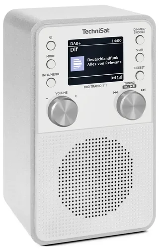 DIGITRADIO 317 - compacte DAB+ radio met bluetooth van Technisat in Wit – productfoto 2 van 2