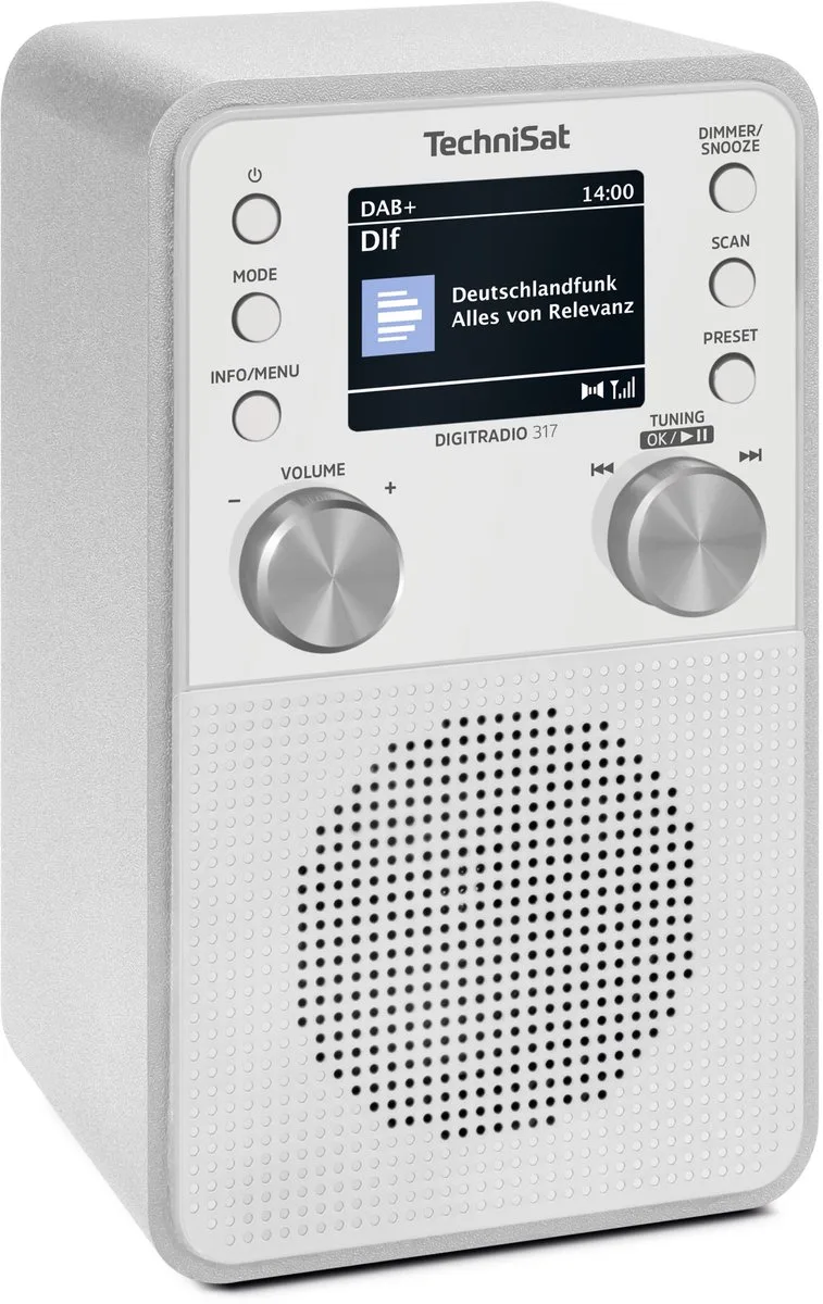 DIGITRADIO 317 - compacte DAB+ radio met bluetooth van Technisat in Wit – productfoto 1 van 2