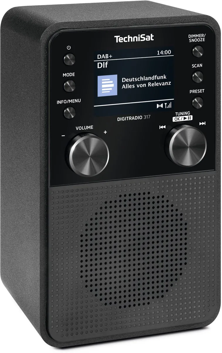 DIGITRADIO 317 - compacte DAB+ radio met bluetooth van Technisat in Zwart – productfoto