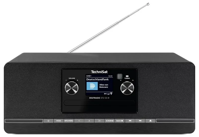 DIGITRADIO 372 CD IR, schwarz Internet CD-Radio DAB+, FM Schwarz by Technisat – product photo 2 of 2
