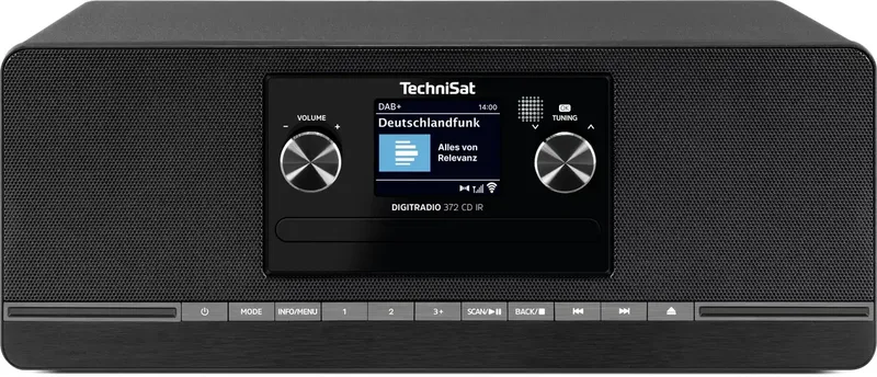DIGITRADIO 372 CD IR, schwarz Internet CD-Radio DAB+, FM Schwarz by Technisat – product photo 1 of 2