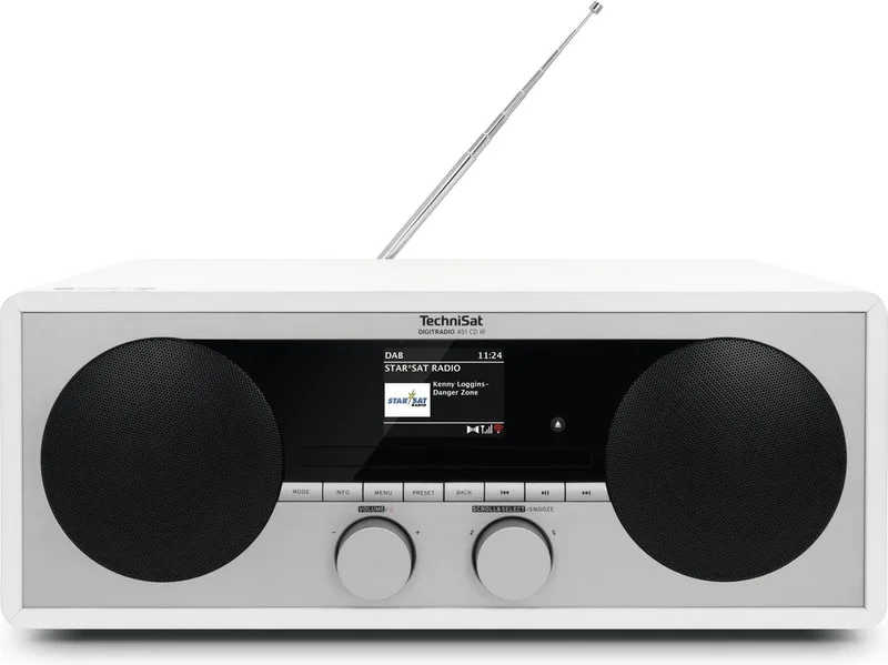 Digitradio 451 CD IR - DAB+ - FM - Internet radio - CD speler från Technisat i Vit – produktbild