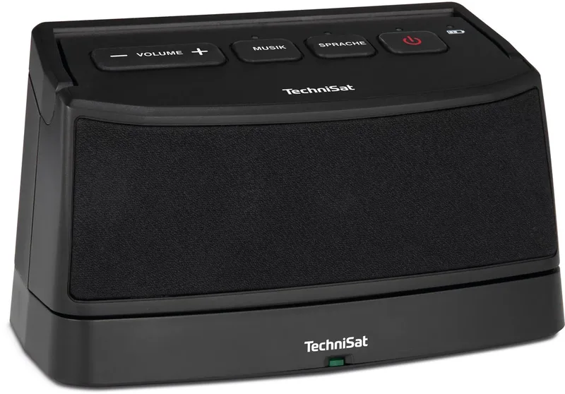 ISIBOX 1 - Stereoluidspreker met stemversterking voor tv's en muzieksystemen van Technisat in Zwart – productfoto 1 van 2