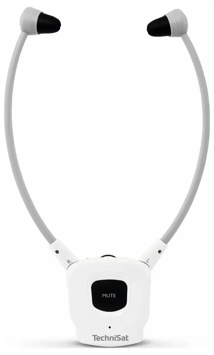 STEREOMAN ISI 3 Draadloze stereo draadloze hoofdtelefoon voor televisie en muzieksystemen met dockingstation by Technisat in White – product photo 2 of 2