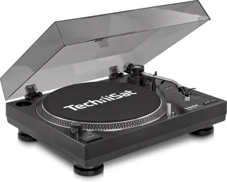 TECHNIPLAYER LP 300 - professionele USB-DJ-platenspeler (met scratch-functie en digitaliseringsfunctie, toerental: 33/45 omw/min, kwartsgestuurde directe aandrijving) van Technisat in Zwart – productfoto 1 van 2