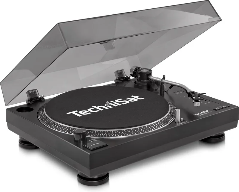TECHNIPLAYER LP 300 - professionele USB-DJ-platenspeler (met scratch-functie en digitaliseringsfunctie, toerental: 33/45 omw/min, kwartsgestuurde directe aandrijving) van Technisat in Zwart – productfoto 1 van 2