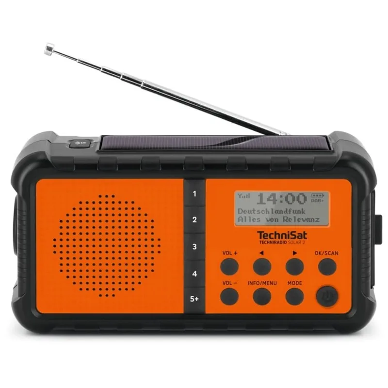 Techniradio Solar 2 Noodradio DAB radio Oranje by Technisat – product photo 1 of 2