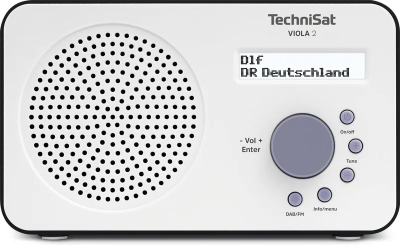 TechniSat 0000/3906 radio Draagbaar Digitaal Zwart från Technisat i Vit – produktbild