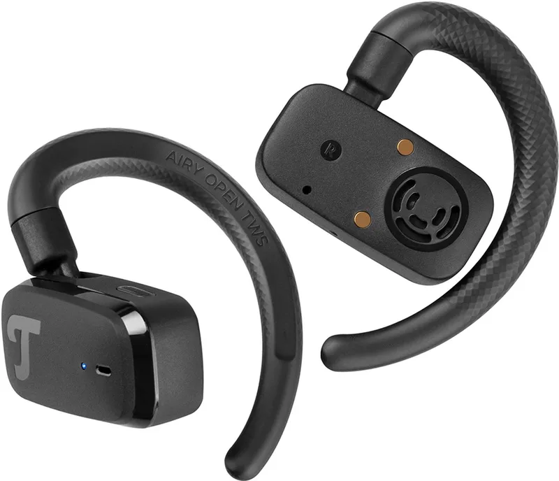 AIRY OPEN TWS - Bluetooth open-ear koptelefoon - Met oplaadcase - Zwart van Teufel in Night Black – productfoto