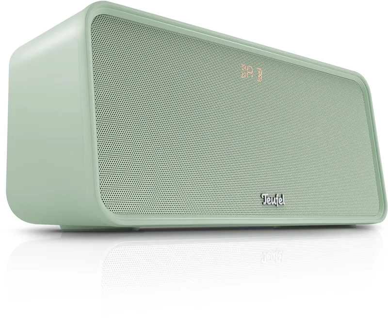 BOOMSTER 4 - Robuuste 2.1 bluetooth-speaker met DAB+ en FM-radio - Tot 23 uur batterijduur - Spatwaterbescherming, USB-C by Teufel in Mint Green – product photo