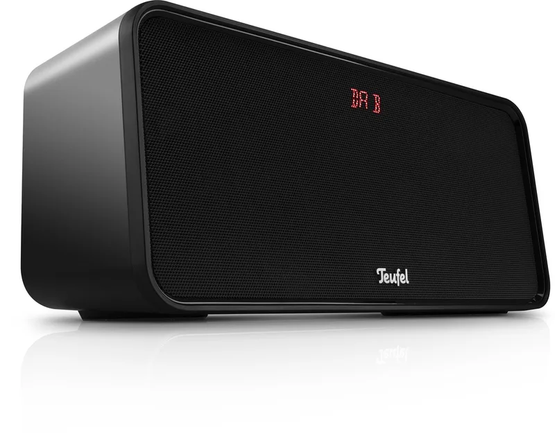 BOOMSTER 4 - Robuuste 2.1 bluetooth-speaker met DAB+ en FM-radio - Tot 23 uur batterijduur - Spatwaterbescherming, USB-C by Teufel in Night Black – product photo