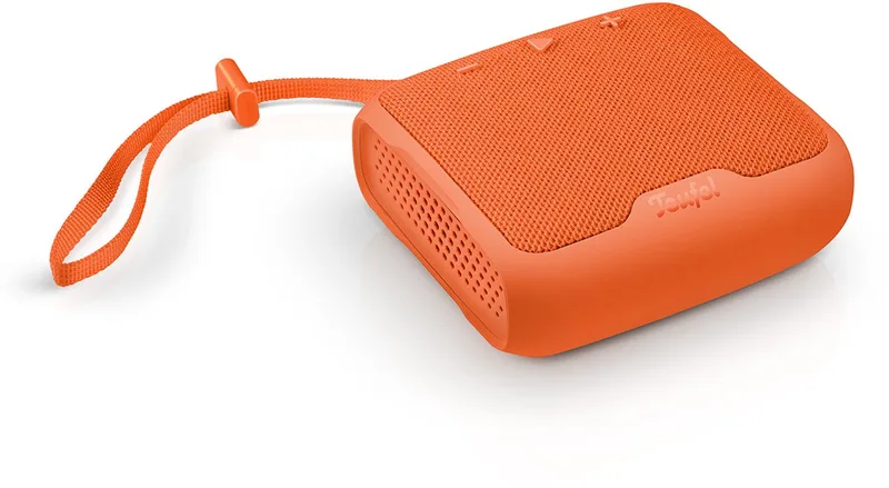 BOOMSTER GO - Kleine draagbare bluetooth speaker - Waterproof met IPX7 - USB-C van Teufel in Koraalrood – productfoto