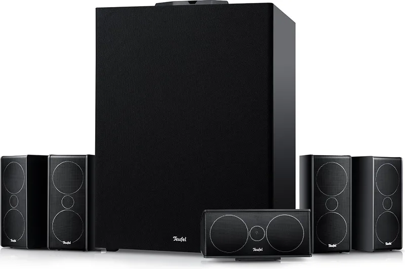 CONSONO 35 CONCEPT Surround Power Edition 5.1 set - Surround systeem met CONCEPT 8 subwoofer - 200 mm woofer voor bas tot 33 Hz by Teufel in Black – product photo