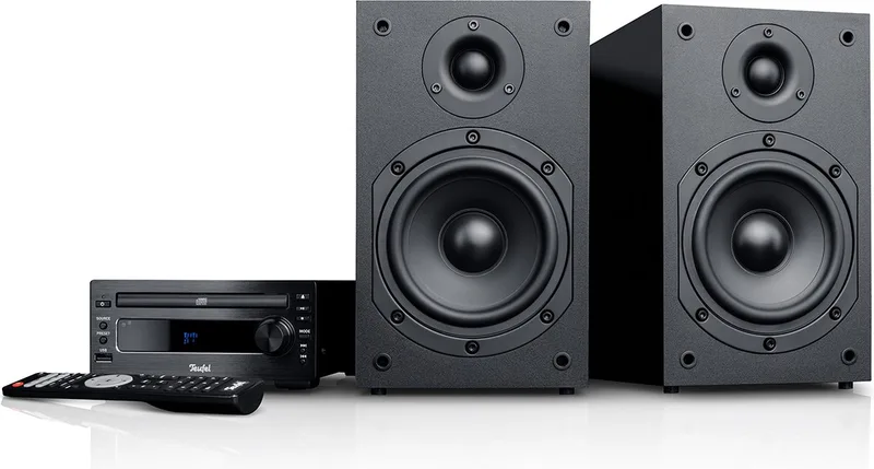 KOMBO 11 - Micro stereo-installatie - Hifi-sound - DAB+ radio - Cd-speler - Bluetooth van Teufel in Zwart – productfoto