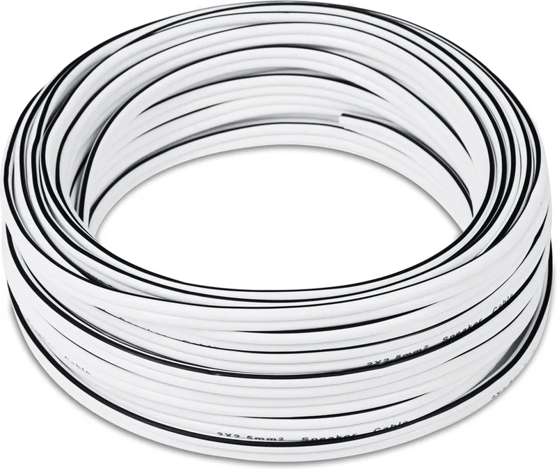 luidsprekerkabel 2.5mm² - luidsprekerkabel 2 x 2 -5 mm² 15m van Teufel in Wit – productfoto