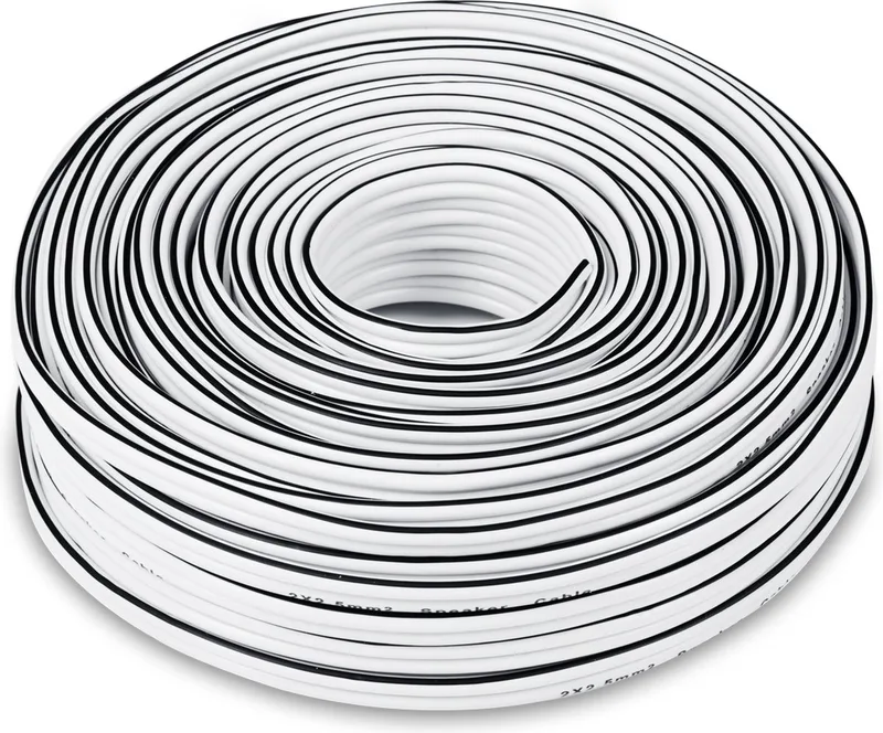 luidsprekerkabel 2.5mm² - luidsprekerkabel 2 x 2 -5 mm² 30m van Teufel in Wit – productfoto