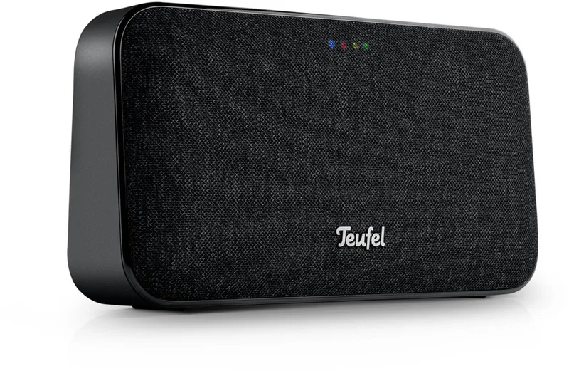 Motiv GO Voice draadloze Bluetooth-luidspreker - Draagbare Bluetooth-luidspreker met lange accuduur (16 uur) & wifi, Google Assistant, Chromecast ingebouwd, spraakbesturing by Teufel in Black – product photo
