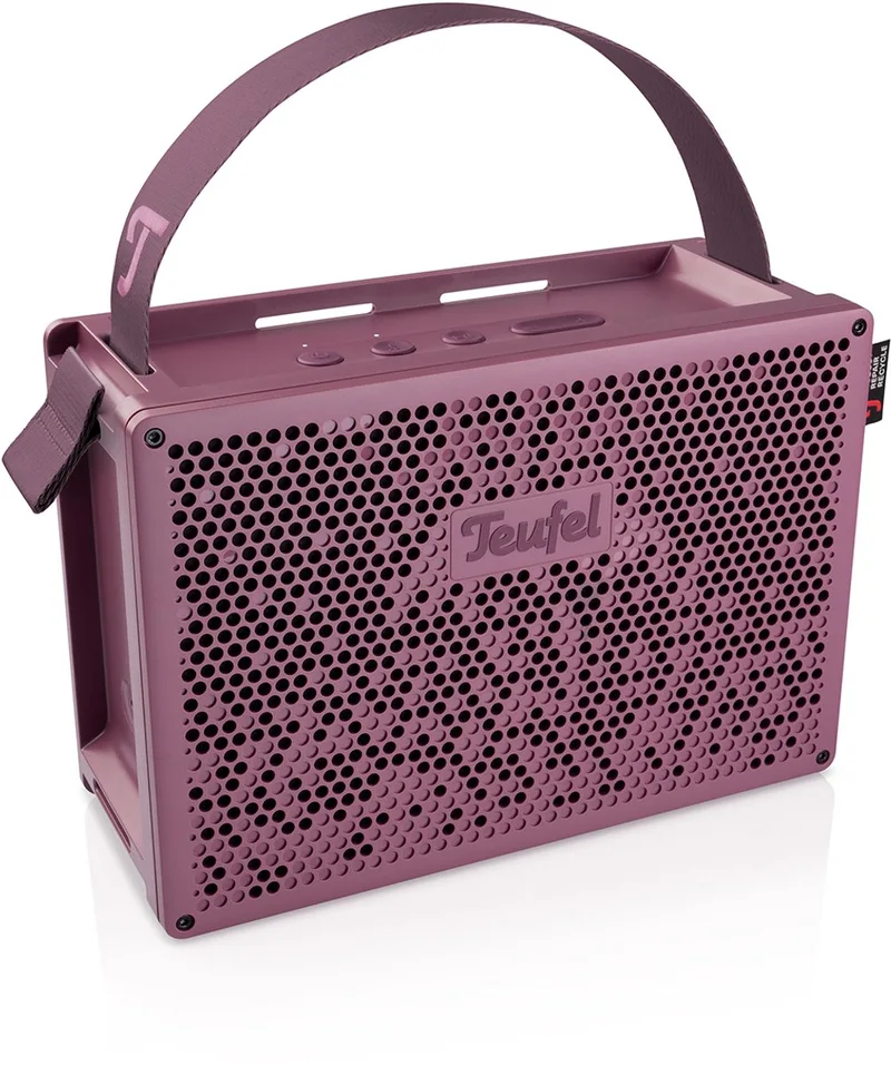 MYND - Portable bluetooth stereospeaker - Waterdicht IPX67, Tot 42 uur batterij van Teufel in Wild Berry – productfoto
