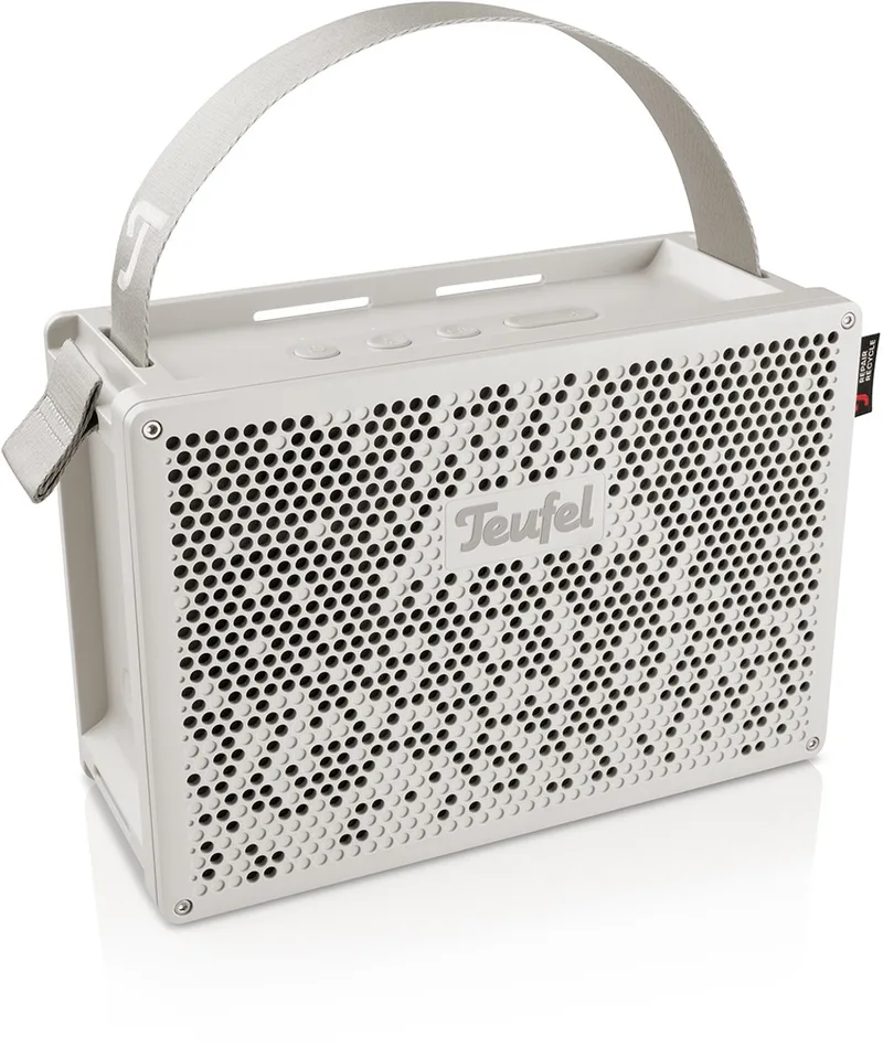 MYND - Portable bluetooth stereospeaker - Waterdicht IPX67, Tot 42 uur batterij van Teufel in Wit – productfoto