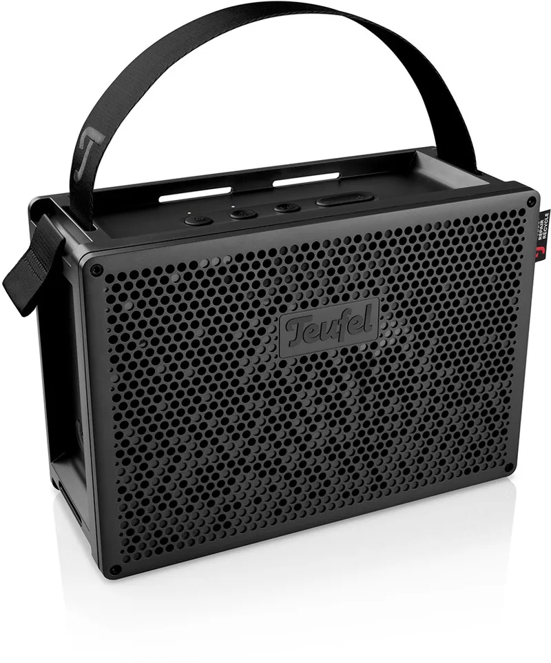MYND - Portable bluetooth stereospeaker - Waterdicht IPX67, Tot 42 uur batterij van Teufel in Zwart – productfoto