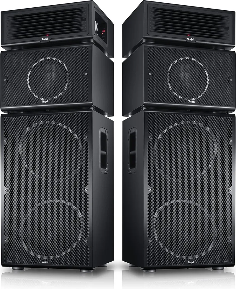 POWER HIFI stereo set - Modulair bluetooth luidsprekersysteem - Set van 2 by Teufel in Black – product photo