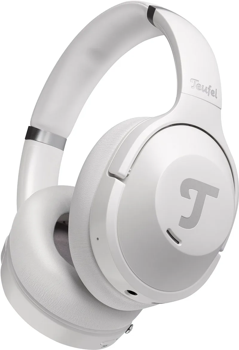 REAL BLUE NC 3 - Gesloten bluetooth over-ear koptelefoon met Active Noise Cancelling (ANC) - Lange speelduur van Teufel in Parelwit – productfoto