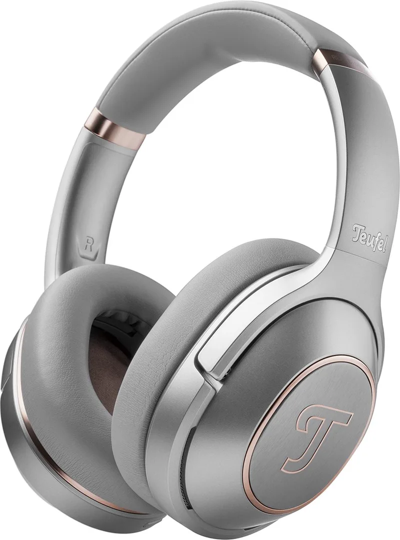 REAL BLUE PRO - High end HD-bluetooth koptelefoon - Over-ears - Digitale hybride Active Noise Cancelling (ANC) - Sound personalisatie van Teufel in Titaniumgrijs – productfoto