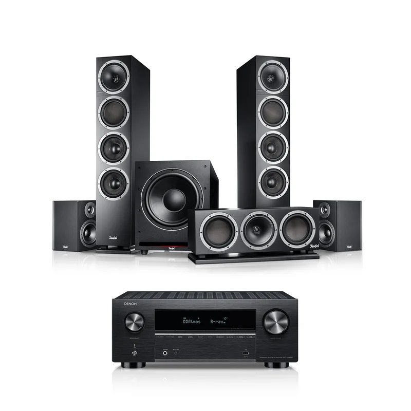 "THEATER 500 Surround + DENON X3800H "5.1-Set" Zwart" by Teufel – product photo