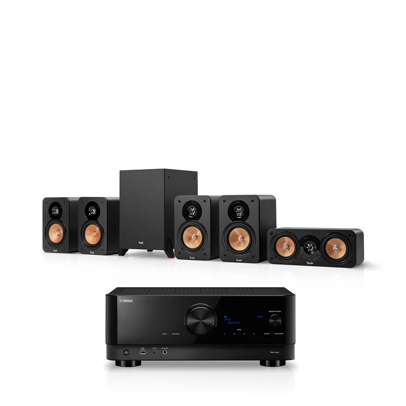 "ULTIMA 20 Surround + Yamaha RX-V4A "5.1-Set" Zwart" by Teufel – product photo
