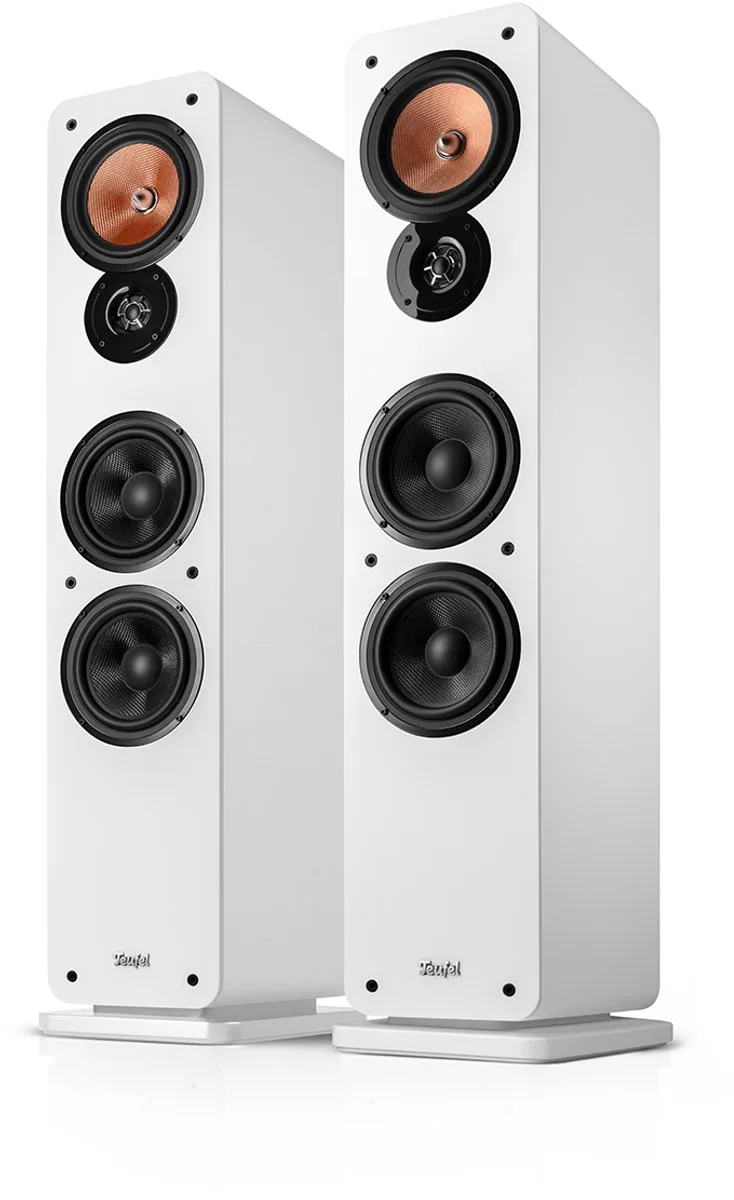 ULTIMA 40 Mk4 - Allround hifi stereo vloerstaande speakers - 3-kanaals systeem - Set van 2 van Teufel in Wit – productfoto