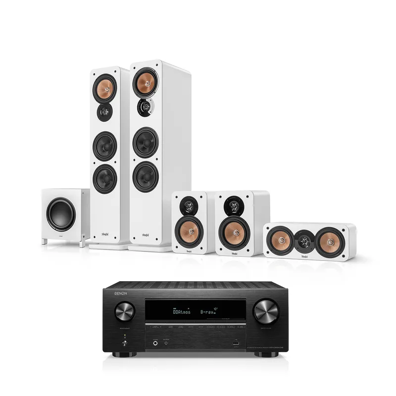 "ULTIMA 40 Surround + DENON X2800H DAB "5.1-Set" Wit" by Teufel – product photo