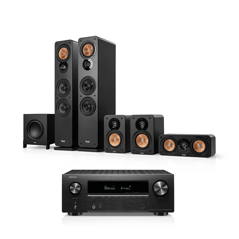 "ULTIMA 40 Surround + DENON X2800H DAB "5.1-Set" Zwart" by Teufel – product photo