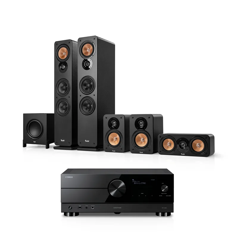 "ULTIMA 40 Surround + Yamaha RX-A2A "5.1-Set" Zwart" by Teufel – product photo