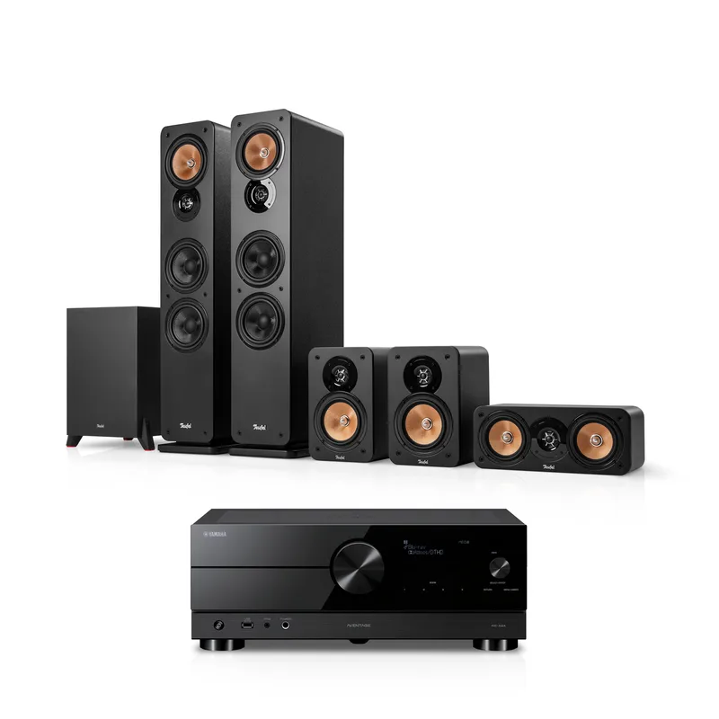 "ULTIMA 40 Surround + Yamaha RX-A2A "5.1-Set" Zwart" by Teufel – product photo