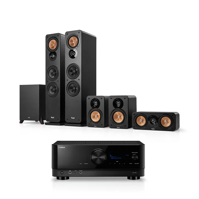 "ULTIMA 40 Surround + Yamaha RX-V6A "5.1-Set" Zwart" by Teufel – product photo